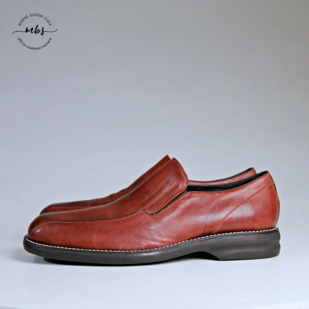 Rush By Gordon Rush Leather Loafers Brown Men‎ 12